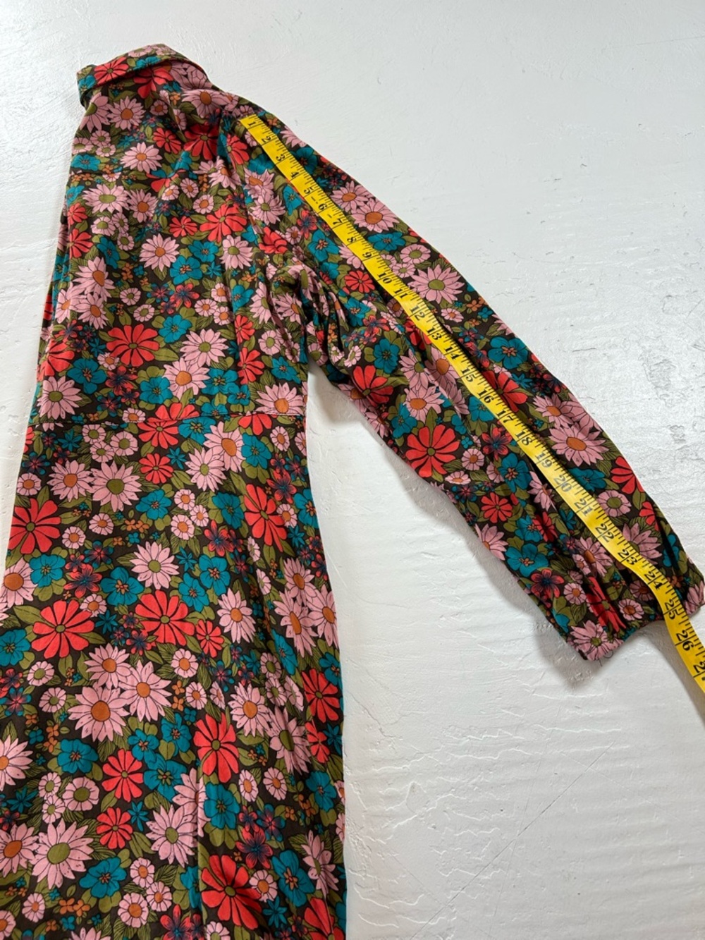 NATURAL LIFE Ansley Tunic Floral Button-Front Dress in Pink, Green & Red - Picture 13 of 15